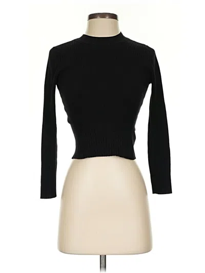 Pre-owned Divided By H&m Turtleneck Sweater In Black