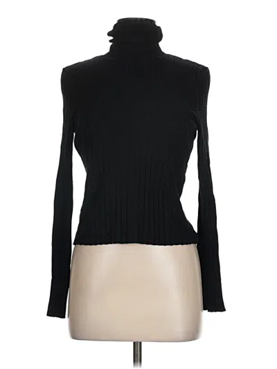 Pre-owned Divided By H&m Turtleneck Sweater In Black