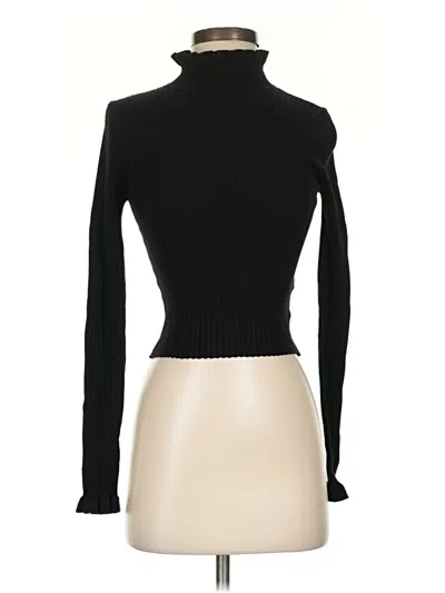 Pre-owned Divided By H&m Turtleneck Sweater In Black