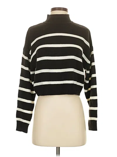 Pre-owned Divided By H&m Turtleneck Sweater In Black