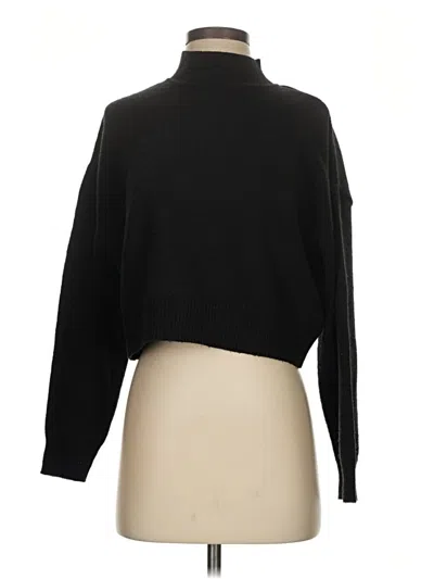 Pre-owned Divided By H&m Turtleneck Sweater In Black