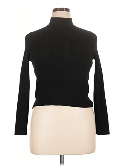 Pre-owned Divided By H&m Turtleneck Sweater In Black