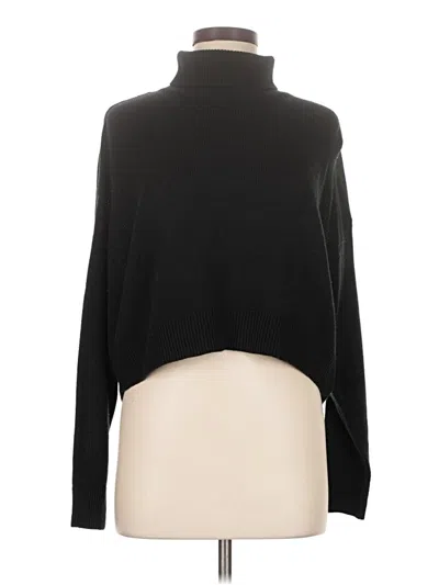 Pre-owned Divided By H&m Turtleneck Sweater In Black