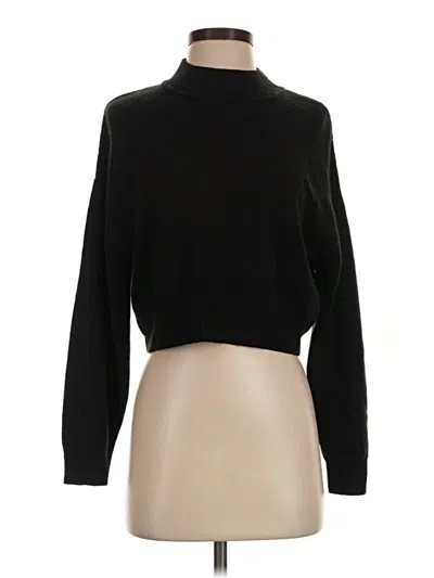 Pre-owned Divided By H&m Turtleneck Sweater In Black