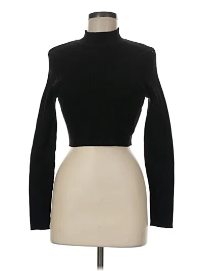 Pre-owned Divided By H&m Turtleneck Sweater In Black