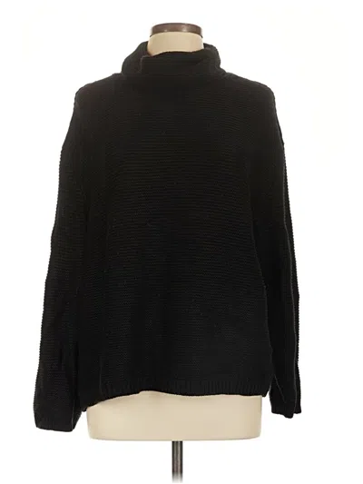 Pre-owned Divided By H&m Turtleneck Sweater In Black