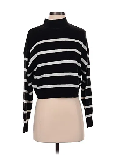 Pre-owned Divided By H&m Turtleneck Sweater In Black