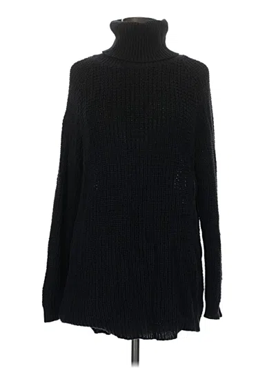 Pre-owned Divided By H&m Turtleneck Sweater In Black
