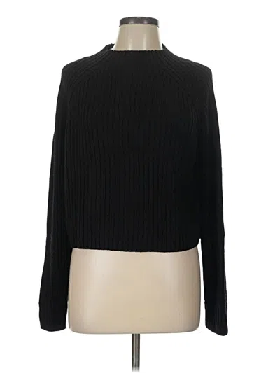 Pre-owned Divided By H&m Turtleneck Sweater In Black