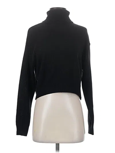 Pre-owned Divided By H&m Turtleneck Sweater In Black