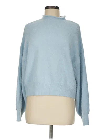 Pre-owned Divided By H&m Turtleneck Sweater In Blue