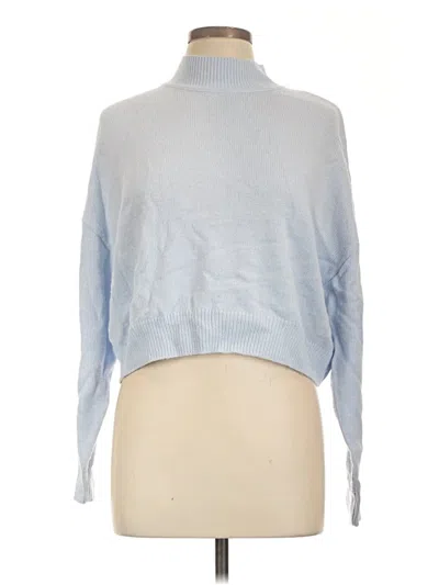 Pre-owned Divided By H&m Turtleneck Sweater In Blue