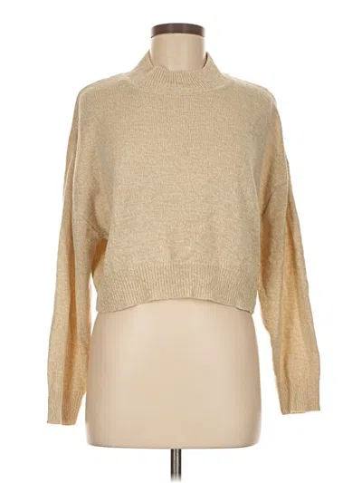 Pre-owned Divided By H&m Turtleneck Sweater In Gold