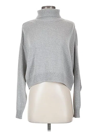 Pre-owned Divided By H&m Turtleneck Sweater In Gray