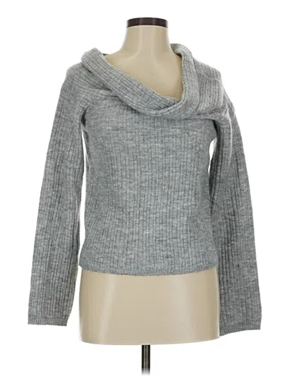 Pre-owned Divided By H&m Turtleneck Sweater In Gray
