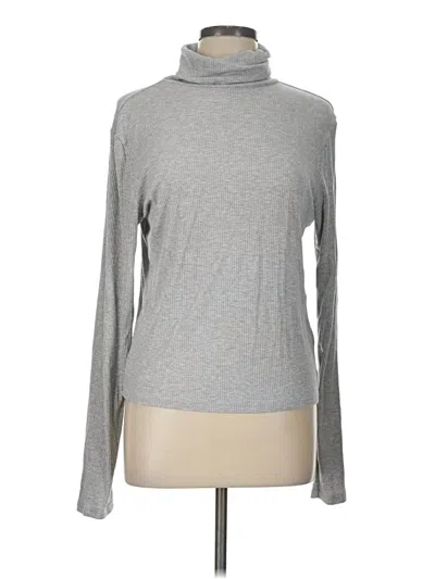 Pre-owned Divided By H&m Turtleneck Sweater In Gray