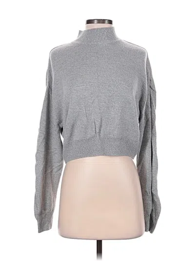 Pre-owned Divided By H&m Turtleneck Sweater In Gray
