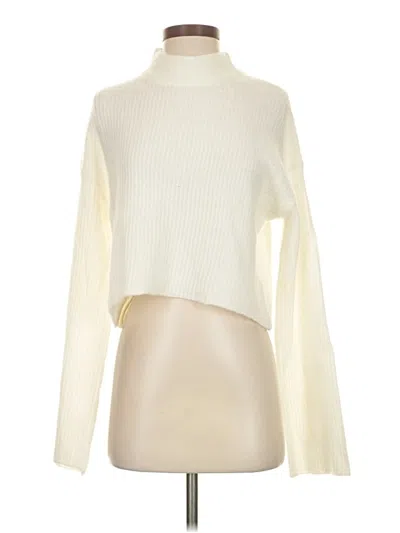 Pre-owned Divided By H&m Turtleneck Sweater In Ivory