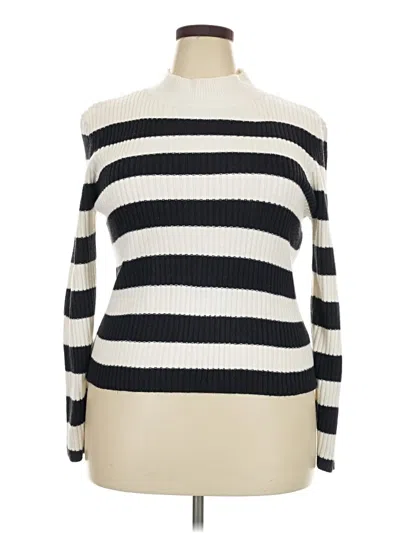 Pre-owned Divided By H&m Turtleneck Sweater In Ivory