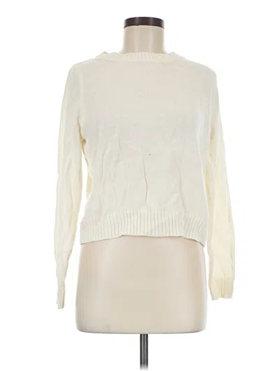 Pre-owned Divided By H&m Turtleneck Sweater In Ivory