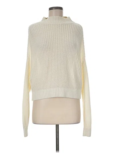 Pre-owned Divided By H&m Turtleneck Sweater In Ivory