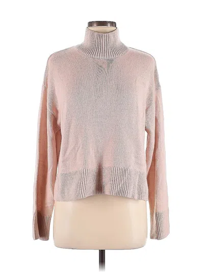 Pre-owned Divided By H&m Turtleneck Sweater In Pink