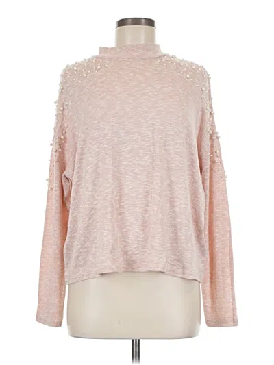 Pre-owned Divided By H&m Turtleneck Sweater In Pink