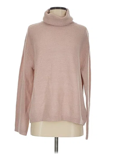 Pre-owned Divided By H&m Turtleneck Sweater In Pink