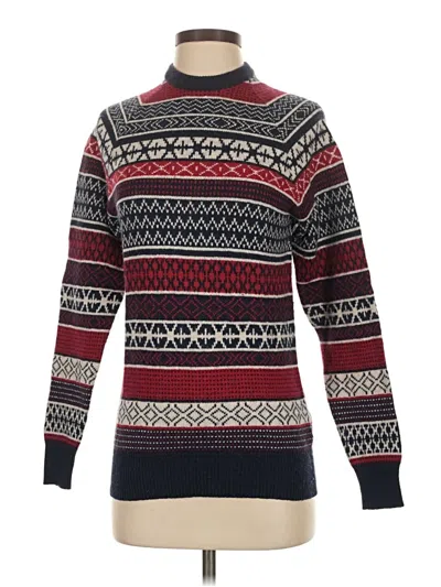 Pre-owned Divided By H&m Turtleneck Sweater In Red
