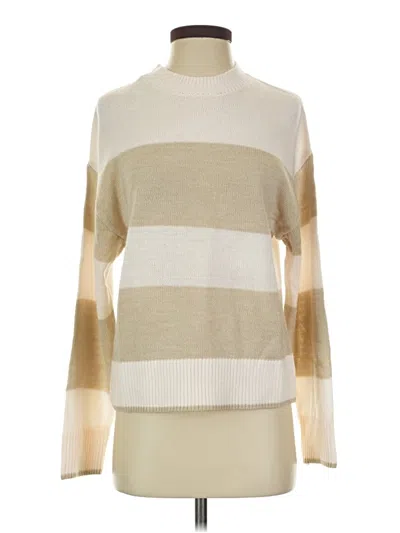 Pre-owned Divided By H&m Turtleneck Sweater In Tan