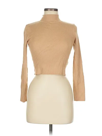 Pre-owned Divided By H&m Turtleneck Sweater In Tan