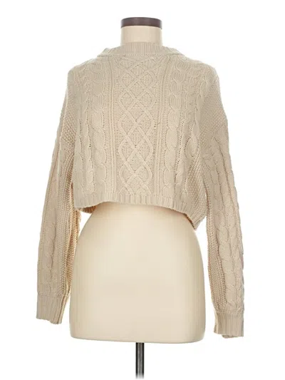 Pre-owned Divided By H&m Turtleneck Sweater In Tan