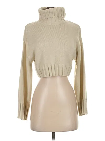 Pre-owned Divided By H&m Turtleneck Sweater In Tan