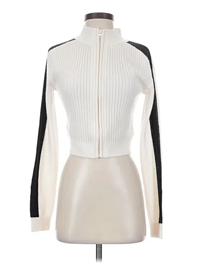 Pre-owned Divided By H&m Turtleneck Sweater In White