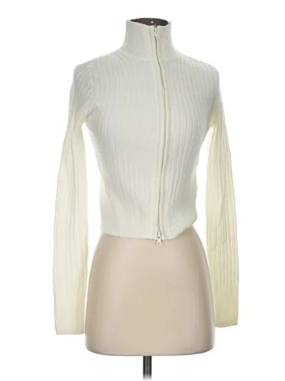Pre-owned Divided By H&m Turtleneck Sweater In White