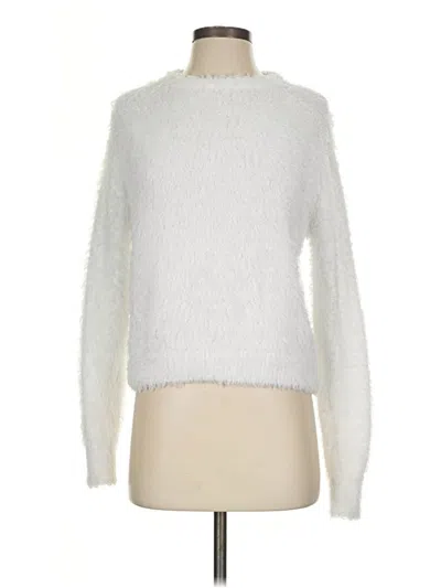 Pre-owned Divided By H&m Turtleneck Sweater In White