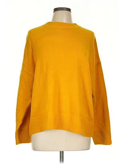 Pre-owned Divided By H&m Turtleneck Sweater In Yellow