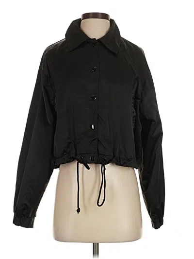 Pre-owned Divided By H&m Windbreaker Jacket In Black