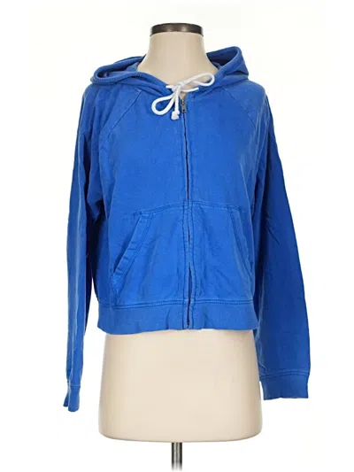Pre-owned Divided By H&m Zip Up Hoodie In Blue