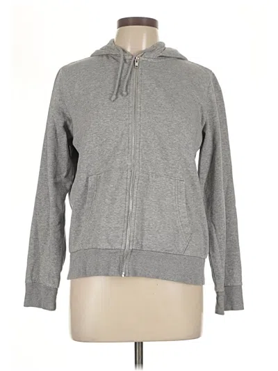 Pre-owned Divided By H&m Zip Up Hoodie In Gray