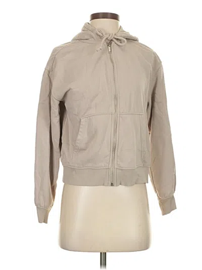 Pre-owned Divided By H&m Zip Up Hoodie In Tan