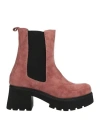 Divine Follie Woman Ankle Boots Pastel Pink Size 11 Soft Leather