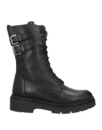 Divine Follie Woman Ankle Boots Black Size 8 Calfskin