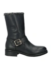 Divine Follie Woman Ankle Boots Black Size 8 Leather