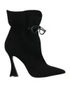 Divine Follie Woman Ankle Boots Black Size 10 Soft Leather
