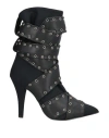 Divine Follie Woman Ankle Boots Black Size 8 Textile Fibers