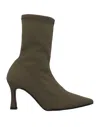 Divine Follie Ankle Boots In Green