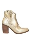 Divine Follie Woman Ankle Boots Platinum Size 8 Leather In Grey
