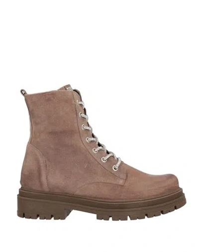 Divine Follie Woman Ankle Boots Dove Grey Size 11 Soft Leather