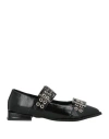 Divine Follie Woman Ballet Flats Black Size 7 Leather